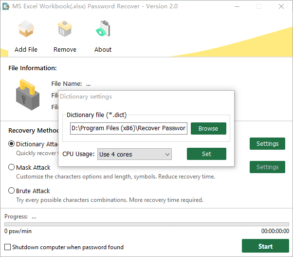 excel password recover