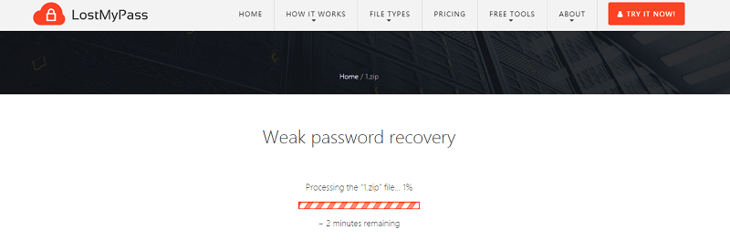 Weak password recovery has started